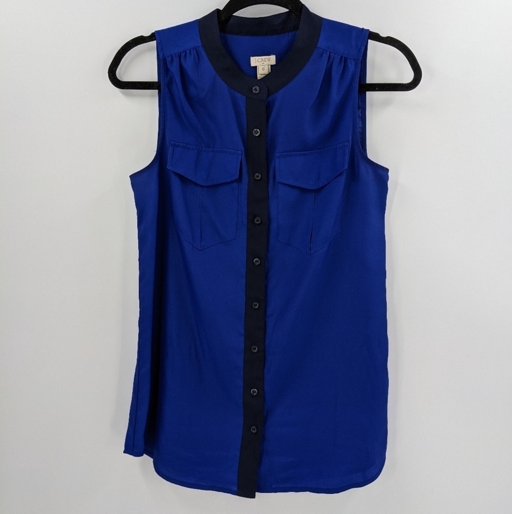 J.CREW FACTORY Sleeveless Button Down Shirt